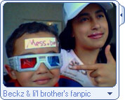 beckz and her little brother's mess.be fanpic