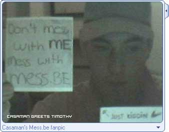 Casaman's Mess.be fanpic & Timothy greet