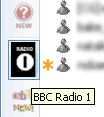 bbc radio 1 msn messenger tab