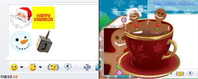 Christmas freebies for Windows Live Messenger