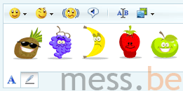 fresh fruit windows live messenger emoticon pack