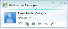 translucent dashboard in windows live messenger