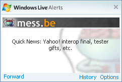 anachronic example of our new messenger news alerts!