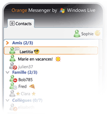 orange messenger by windows live