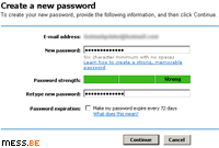 msn passport password strength
