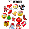 christmas emoticons smileys